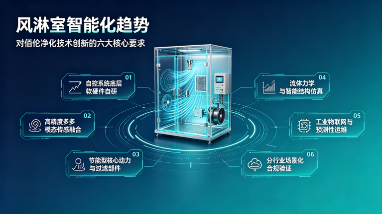 风淋室智能化趋势对佰伦净化技术创新的六大核心要求