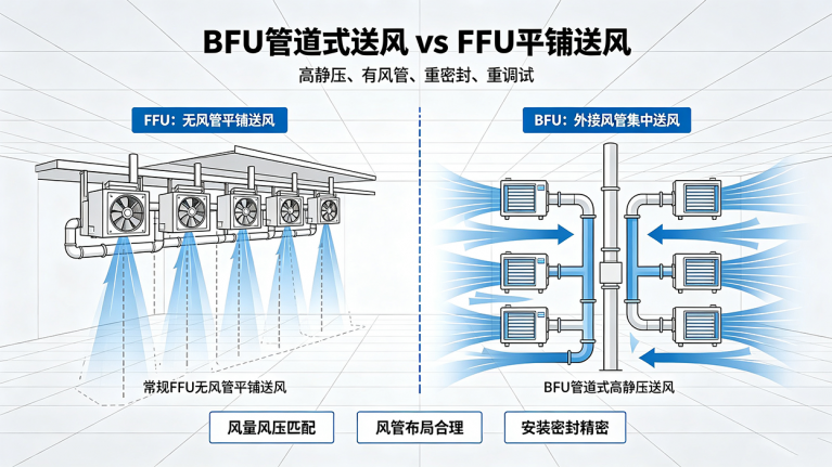 BFU与FFU送风模式及问题分析