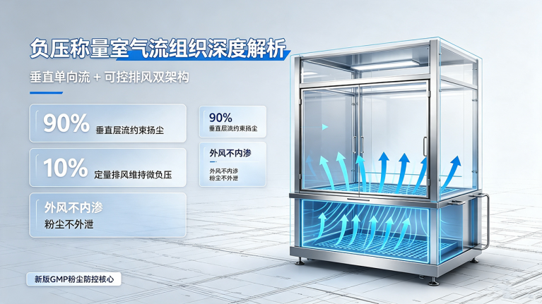负压称量室气流组织与新版GMP粉尘防控