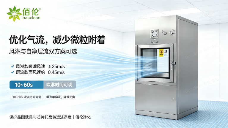 半导体传递窗风淋 自净层流气流组织
