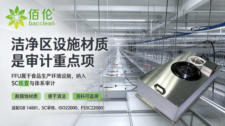 吊顶 FFU 实景，对应 SC FSSC22000