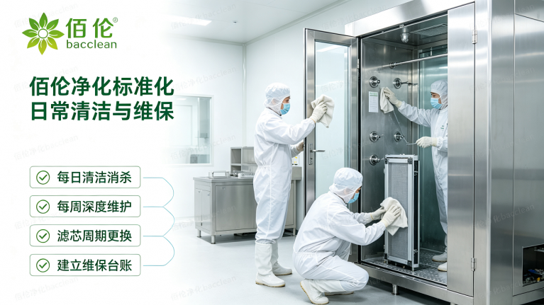风淋室佰伦净化标准化日常清洁与维保