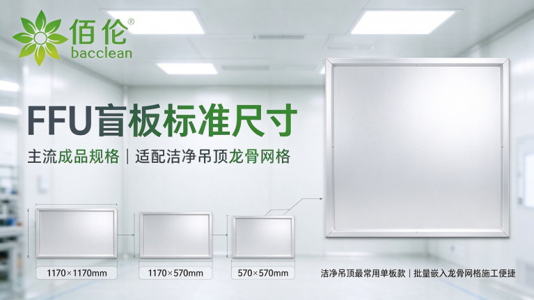 FFU 盲板的标准尺寸主要有哪些