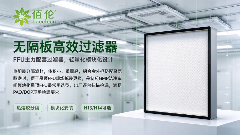 FFU配套无隔板高效过滤器