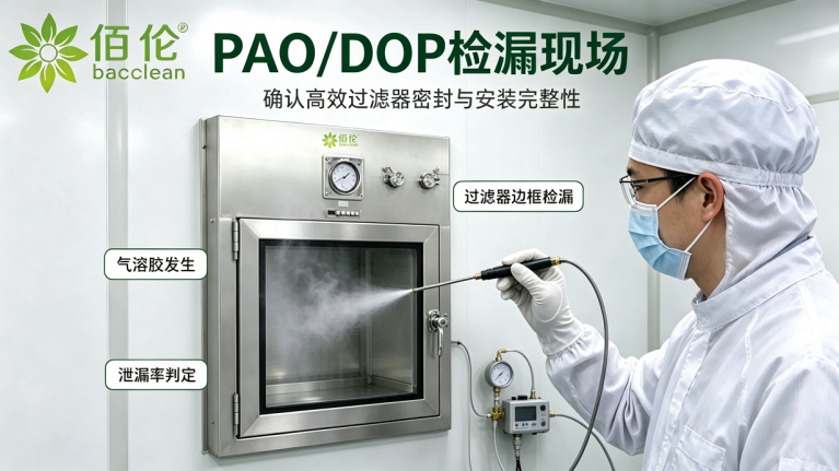 PAODOP 检漏现场层流传递窗