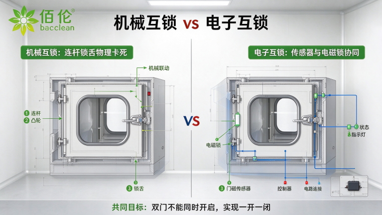 传递窗电子互锁与机械互锁的区别