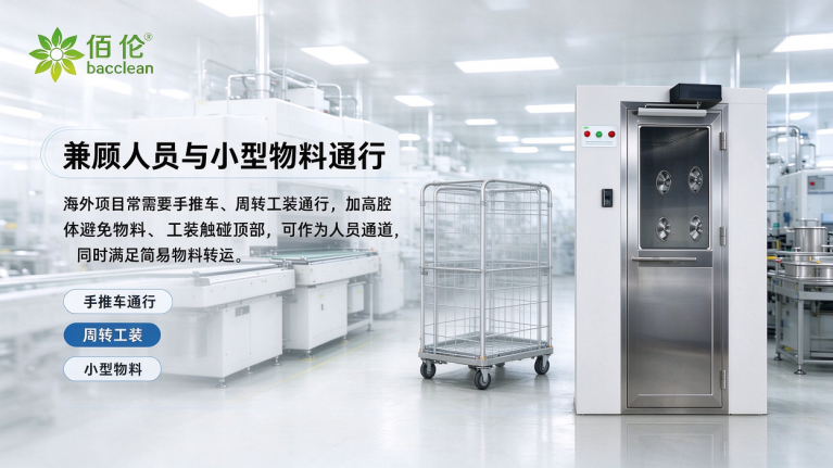 兼顾人员与小型物料通行