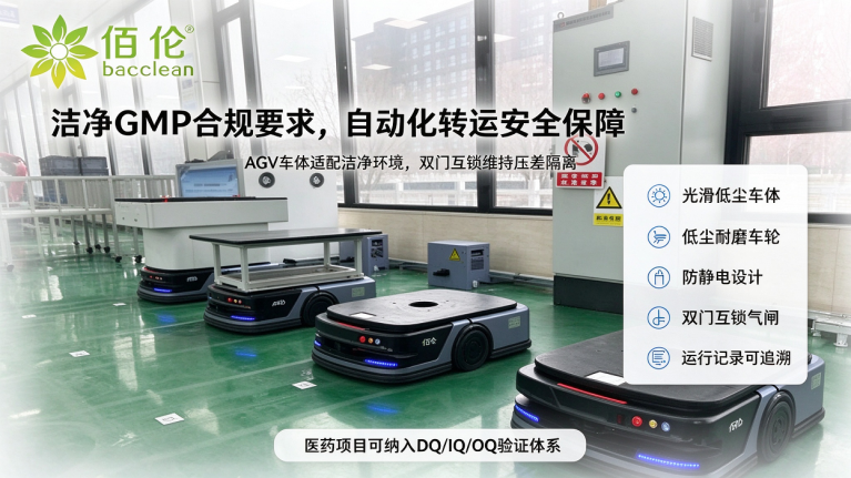 洁净GMP合规要求，自动化转运安全保障