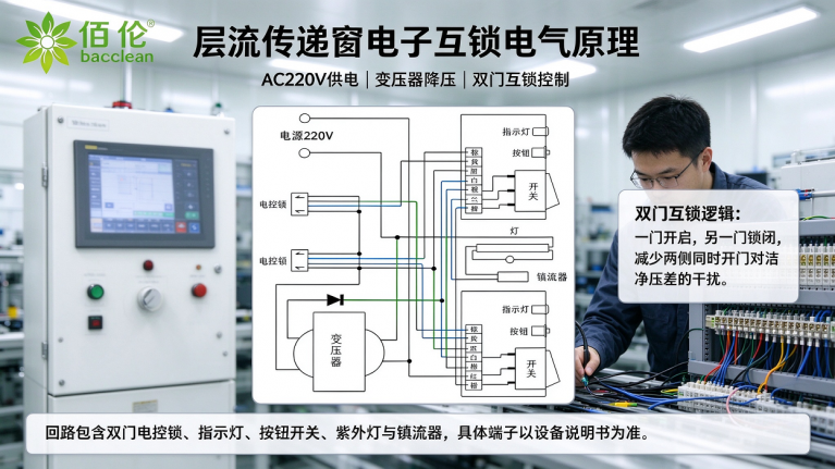 洁净层流传递窗的接线图是怎么样的