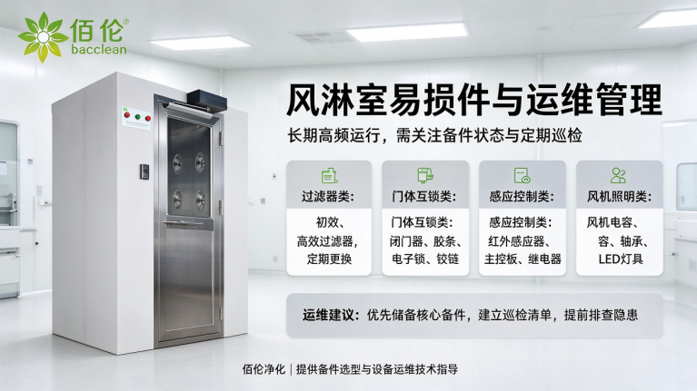 风淋室易损件与运维管理