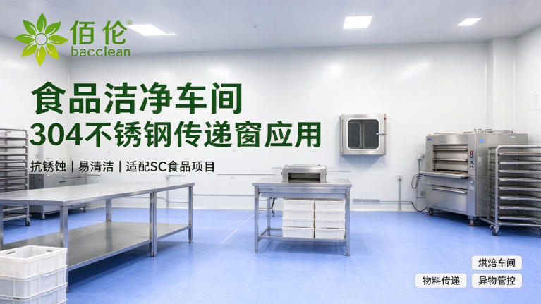 食品厂传递窗烘焙食品洁净车间
